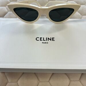 Celine Ivory Cat-Eye Sunglasses CL4019IN